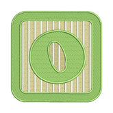 O Letter Alphabet Embroidery Design