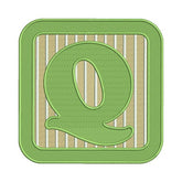 Q Letter Alphabet Embroidery Design