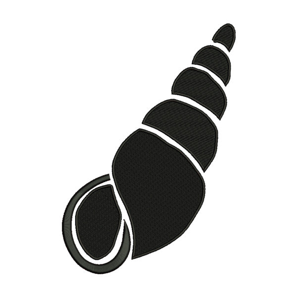 Triton’s Trumpet Seashell Embroidery Design