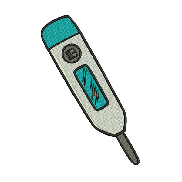 Sea Green Thermometer Embroidery Design