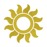 Scorching Yellow Bright Sun Silhouette Embroidery Design