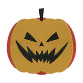 Scary Jack-o’-Lantern Face Pumpkin Embroidery Design