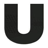 “U” Letter Embroidery Design – Star Wars Font Machine Embroidery File