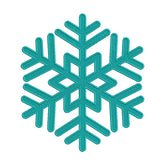 Stellar Cyan Star-Shape Snowflake Embroidery Design