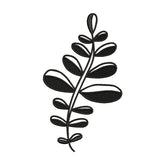 Obovate Leaves Plant Silhouette Embroidery Design