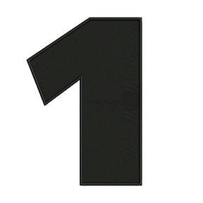 Number One Star Wars Font Embroidery Design