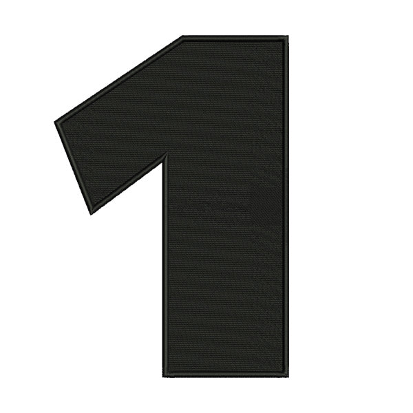 Number One Star Wars Font Embroidery Design