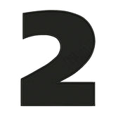 Number Two Star Wars Font Embroidery Design