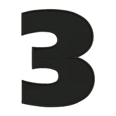 Number Three Star Wars Font Embroidery Design