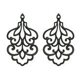 Exotic Floral Earrings Embroidery Design