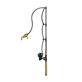 Yellow Fishing Rod Pole Embroidery Design