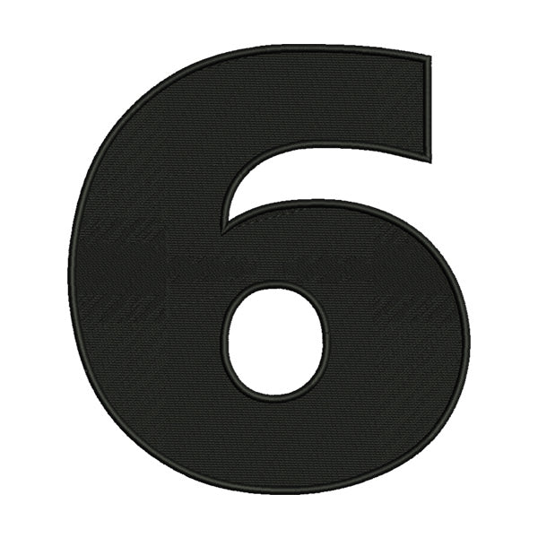 Number 6 Embroidery Design – Star Wars Font Machine Embroidery File