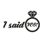 I Said Yes Embroidery Design