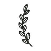Stem and Leaves Embroidery Design