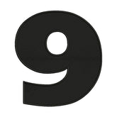 Number 9 Embroidery Design – Sports Jersey Patch