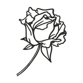 Rose Silhouette Embroidery Design