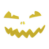 Pumpkin Face Halloween Embroidery Design
