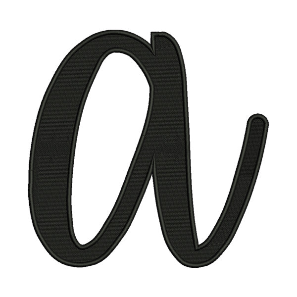 Script Calligraphy Alphabet Font Embroidery Design