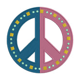 Peace Sign Embroidery Design