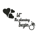 Let the Planning Begin Embroidery Design