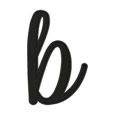 Script Calligraphy Alphabet Font Embroidery Design – Monogram