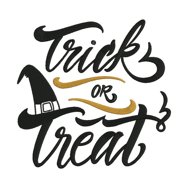 Trick or Treat Halloween Embroidery Design