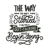 Motivational Quote Embroidery Design