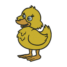 Cute Yellow Duck Embroidery Design