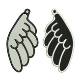 Black & White Wings Embroidery Design