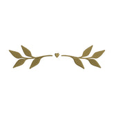 Brown Leaves Heart Branch Embroidery Design