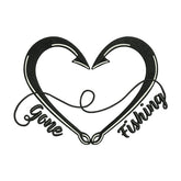 Gone Fishing Embroidery Design