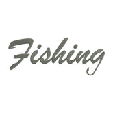 Fishing Embroidery Design – Script Text Machine Embroidery File