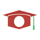 Graduation Cap Frame Embroidery Design