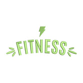 Fitness Embroidery Design – Bolt Icon Gym Patch