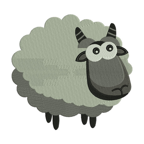 Cute Sheep Embroidery Design
