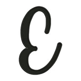 Uppercase Letter E Embroidery Design
