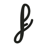 Uppercase Letter F Embroidery Design