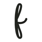 Lowercase Letter F Embroidery Design