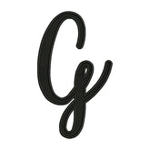 Uppercase Letter G Embroidery Design