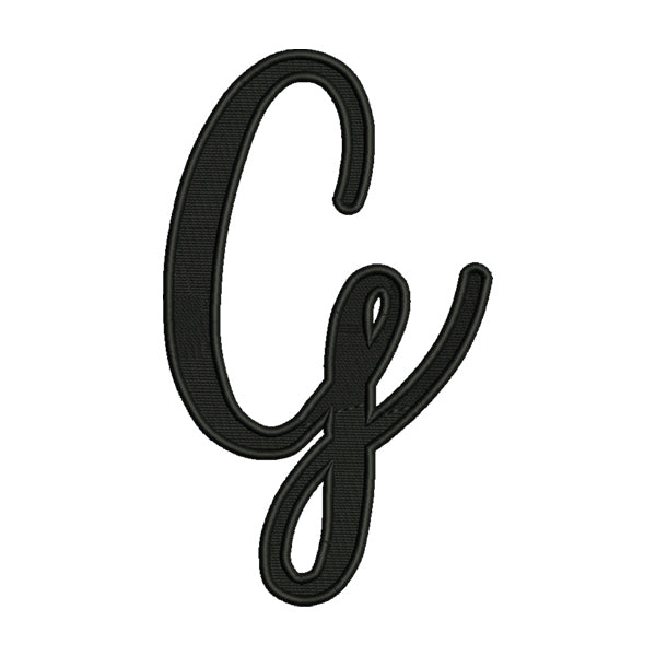 Uppercase Letter G Embroidery Design