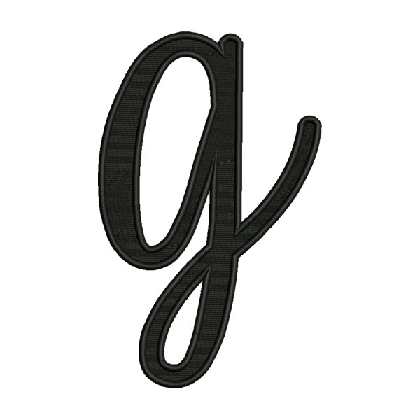 Lowercase Letter G Embroidery Design