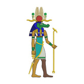 Sobek Egyptian God Embroidery Design