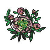 Pink Floral Bouquet Embroidery Design
