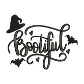 Bootiful Embroidery Design – Halloween Calligraphy Machine Embroidery
