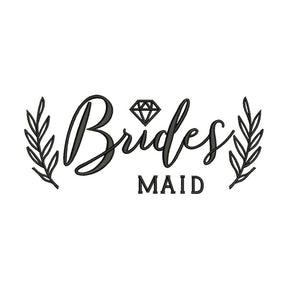Bridesmaid Embroidery Design – Wedding Party Machine Embroidery File