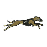 Greyhound Racing Embroidery Design – Running Dog Number 4