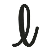 Letter I Embroidery Design – Script Monogram Alphabet