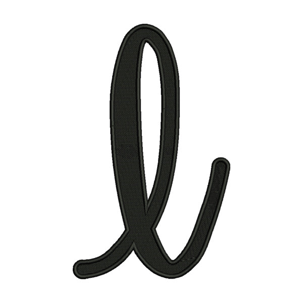 Letter I Embroidery Design – Script Monogram Alphabet