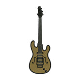 Electric Guitar Embroidery Design – Musical Instrument Patch
