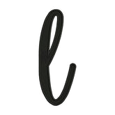 Lowercase Letter L Embroidery Design – Script Alphabet Monogram – Calligraphy